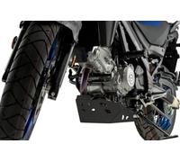 Puig 21576N Protector de Cárter en aluminio de alta resistencia para protección del motor y componentes inferiores en conducción off-road, Negro