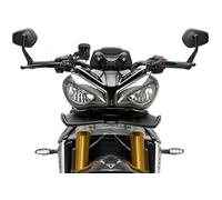 Puig 21594J Alerones Downforce Frontales Naked diseñados para mejorar la aerodinámica, el estilo deportivo y la estabilidad de tu moto sin necesidad de modificaciones estructurales, Negro Mate
