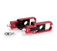 Puig 21619R Tensor de Cadena mecanizado en aluminio anodizado con sistema de regulación precisa y marcaje superior para ajuste fácil y seguro, Rojo