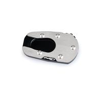 Puig 21631N Extensión Pata de Cabra con base ampliada en acero inoxidable y aluminio mecanizado para mayor estabilidad en superficies irregulares, Negro