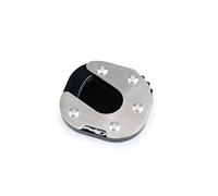 Puig 21670N Extensión Pata de Cabra con base ampliada en acero inoxidable y aluminio mecanizado para mayor estabilidad en superficies irregulares, Negro
