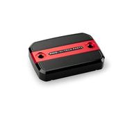 Puig 21716R Tapa depósito liquido de freno y embrague mecanizada en aluminio anodizado con diseño Hi-Tech para protección y estética, Rojo