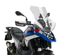 Puig 21795W Cúpula Touring Plus extra alta y aerodinámica en acrílico de alto impacto con perfil redondeado que maximiza protección y confort en ruta, Transparente