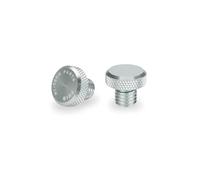 Puig 21805P Tapón Embellecedor Rosca Retrovisor protector resistente, Plata
