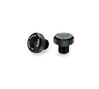 Puig 21808N Tapón Embellecedor Rosca Retrovisor protector resistente, Negro