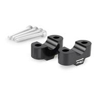 Puig 21809N Torretas Negro para elevar el manillar de tu motocicleta; mejora la ergonomía de conducción con diseño Hi-Tech y mecanizado en aluminio anodizado de alta resistencia y precisión