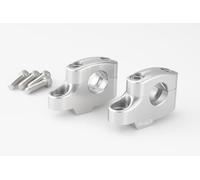 Puig 21811P Torretas Pullback elevación y acercamiento del manillar para mejorar la ergonomía y la comodidad de conducción, Plata