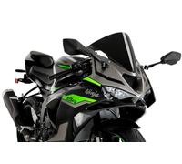 Puig 21832N Cupula R-Racer deportiva aerodinámica de alto rendimiento fabricada en PMMA de 3 mm con diseño racing optimizado para mejorar protección y estabilidad, Negro