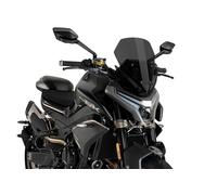 Puig 21867F New Generation Sport deportiva y aerodinámica en acrílico de 3 mm con diseño elevado que mejora protección y mantiene amplia visibilidad, Ahumado Oscuro