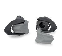 Puig 21870N Protectores de Motor R19 con topes de Nylon y goma protectora para chasis y motor, diseñados para mejorar la seguridad, la resistencia y la protección del piloto, Negro