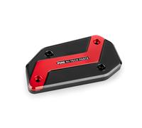 Puig 21873R Tapa depósito liquido de freno y embrague mecanizada en aluminio anodizado con diseño Hi-Tech para protección y estética, Rojo