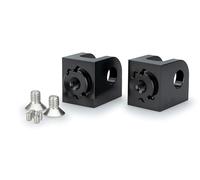 Puig 21888N Herraje Estribera Regulable Pasajero - Diseño Robusto y Adaptable para Mayor Comodidad y Estilo, Negro