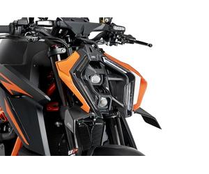 Puig 21909J Alerones Downforce Frontales Naked para Mayor Aerodinámica y Estabilidad, Negro mate