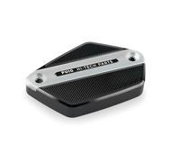 Puig 21923P Tapa depósito liquido de freno y embrague mecanizada en aluminio anodizado con diseño Hi-Tech para protección y estética, Plata