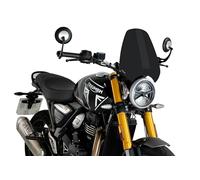 Carenabris New Generation Sport Puig para TRIUMPH SCRAMBLER 400 24-26 | SPEED 400 24-25 Negro Mate