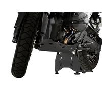 Puig 21950N Protector de Cárter en Aluminio de Alta Resistencia para protección del Motor y componentes Inferiores en conducción Off-Road, Negro