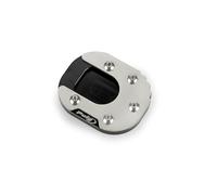 Puig 21952N Extensión Pata de Cabra con base ampliada en acero inoxidable y aluminio mecanizado para mayor estabilidad en superficies irregulares, Negro