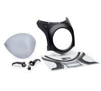 Puig 21962H Semicarenado Retro para moto que mejora la protección frontal y aporta una estética clásica con diseño aerodinámico funcional, Ahumado