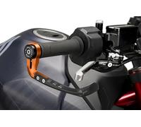 Puig 21993T Protector Maneta Freno RAW con Contrapeso - Diseño Robusto y Adaptabilidad Universal, Naranja