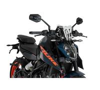 Puig 21997W Carenabris New Generation Sport - Diseño Deportivo y Protección Aerodinámica para KTM 125 DUKE y KTM 390 DUKE 2024-2025, Transparente