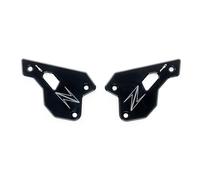 Puig 22007N Placas de talón fabricadas en aluminio mecanizado, alta resistencia y durabilidad, protección frente a golpes y desgaste del calzado, diseño elegante y funcional, Negro