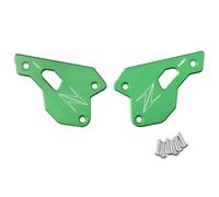 Puig 22007V Placas de talón fabricadas en aluminio mecanizado, alta resistencia y durabilidad, protección frente a golpes y desgaste del calzado, diseño elegante y funcional, Verde