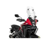 Puig 22022W Cúpula Touring con visera alta y aerodinámica en acrílico de alto impacto con visera regulable que mejora protección y confort en conducción, Transparente
