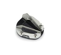 Puig 22036N Extensión Pata de Cabra con base ampliada en acero inoxidable y aluminio mecanizado para mayor estabilidad en superficies irregulares, Negro