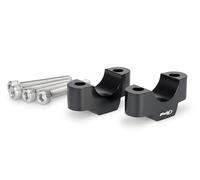 Puig 22037N Torretas, elevadores de manillar Hi-Tech Parts de 20mm de altura y Ø 29,2 mm, mecanizadas en aluminio anodizado para mejorar ergonomía y estilo en la conducción de tu motocicleta, Negro