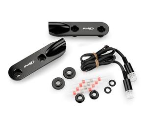 Puig 22044N Tapas Retrovisores con Intermitente Tab LED homologados, Negro