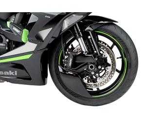 Puig 22076N Enfriador de freno en ABS con soportes metálicos resistentes, reduce la temperatura de las pinzas y discos, mejora la aerodinámica y aporta seguridad, Negro