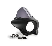 Puig 22145F Mirage para faro redondo en ABS con diseño aerodinámico y opciones de pantalla para mayor protección y estilo custom, Ahumado Oscuro
