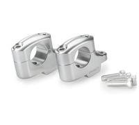 Puig 22180P Torretas Pullback elevación y acercamiento del manillar para mejorar la ergonomía y la comodidad de conducción, Plata