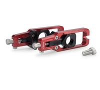 Puig 22204R Tensor de Cadena mecanizado en aluminio anodizado con sistema de regulación precisa y marcaje superior para ajuste fácil y seguro, Rojo