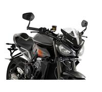 Puig 22234W New Generation Sport fabricado en metacrilato de 3 mm con diseño aerodinámico, cantos redondeados, serigrafía interior y homologación TÜV para conducción segura, Transparente