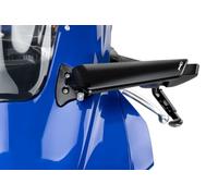 Puig 22253N Retrovisor Aileron mecanizado en aluminio anodizado, con diseño aerodinámico tipo downforce, espejo antirreflejante convexo y opción de intermitente TAB integrado, Negro