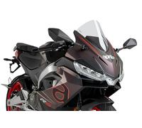 Puig 22274W Cupula R-Racer deportiva aerodinámica de alto rendimiento fabricada en PMMA de 3 mm con diseño racing optimizado para mejorar protección y estabilidad, Transparente