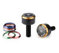 Puig 22280N Contrapesos Manillar Balance en aluminio mecanizado con diseño moderno y aros intercambiables multicolor; personalización, estilo y funcionalidad, Negro