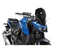 Puig 22285N Cupula R-Racer deportiva aerodinámica de alto rendimiento fabricada en PMMA de 3 mm con diseño racing optimizado para mejorar protección y estabilidad, Negro