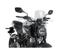 Puig 22296W New Generation Sport en Transparente, carenabris diseñado para mejorar la protección aerodinámica, renovar el estilo de la moto y ofrecer una instalación precisa y estable