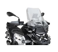 Puig 22317F Deflectores Frontales Extended, protectores aerodinámicos en acrílico de alto impacto con soportes metálicos, homologación TÜV y diseño optimizado contra el viento, Ahumado Oscuro