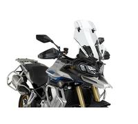 Puig 22318W Cúpula Touring con visera alta y aerodinámica en acrílico de alto impacto con visera regulable que mejora protección y confort en conducción, Transparente