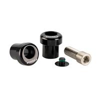 Puig 22340N Juego tapones embellecedores retrovisor piezas de acabado para cubrir orificios y mejorar la estética tras retirada de espejos, Negro