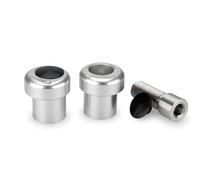 Puig 22340P Juego tapones embellecedores retrovisor piezas de acabado para cubrir orificios y mejorar la estética tras retirada de espejos, Plata