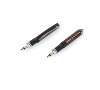 Puig 22343N Intermitentes Thin 2.0 con diseño compacto y minimalista, iluminación LED secuencial de alto rendimiento, homologados y fáciles de instalar con rosca M8 estándar, Negro