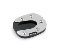 Puig 22361N Extensión Pata de Cabra con suspensión Standard en aluminio mecanizado y acero inoxidable base ampliada 100% para mayor estabilidad y apoyo seguro en parado, Negro.