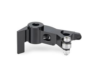 Puig 22365N Herraje maneta freno adaptador en aluminio Ergal 7075 anodizado, con ajuste seguro y máxima resistencia en la motocicleta, Negro