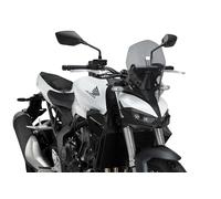 Puig 22382H New Generation Touring; carenabris aerodinámico naked; fabricado en PMMA de alto impacto; perfil redondeado y homologación TÜV; mayor protección contra el viento, Ahumado