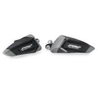Puig 22393N Protectores de Motor Pro 2.0 con diseño racing aerodinámico y cuerpo central en poliamida resistente; protección integral del motor y chasis con partes flexibles absorbentes, Negro