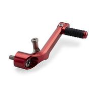 Puig 22396R Palanca de Cambio regulable en aluminio mecanizado con acabado anodizado y diseño deportivo para un control preciso y mayor confort, Rojo